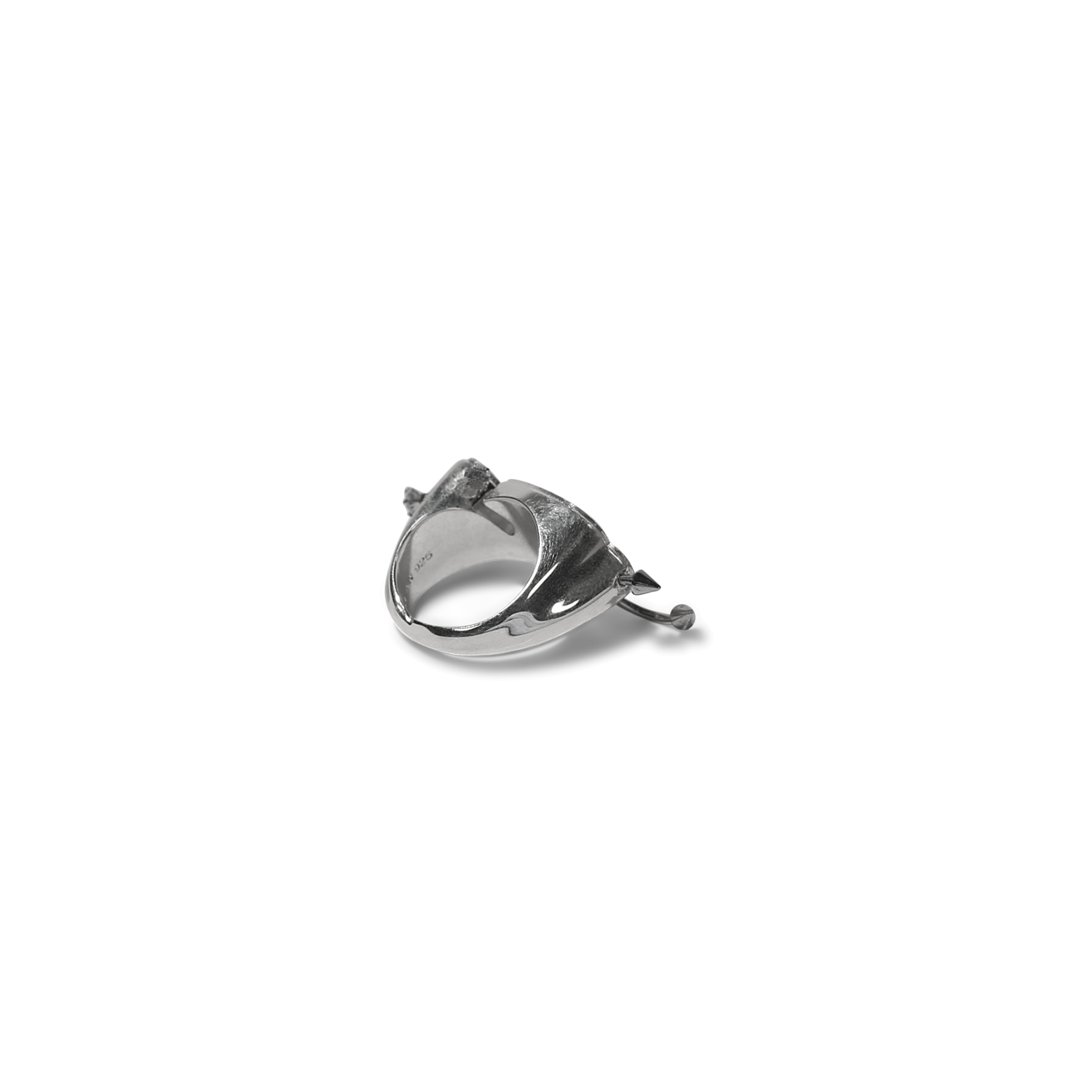 Pierced Signature Nameplate Ring image 3