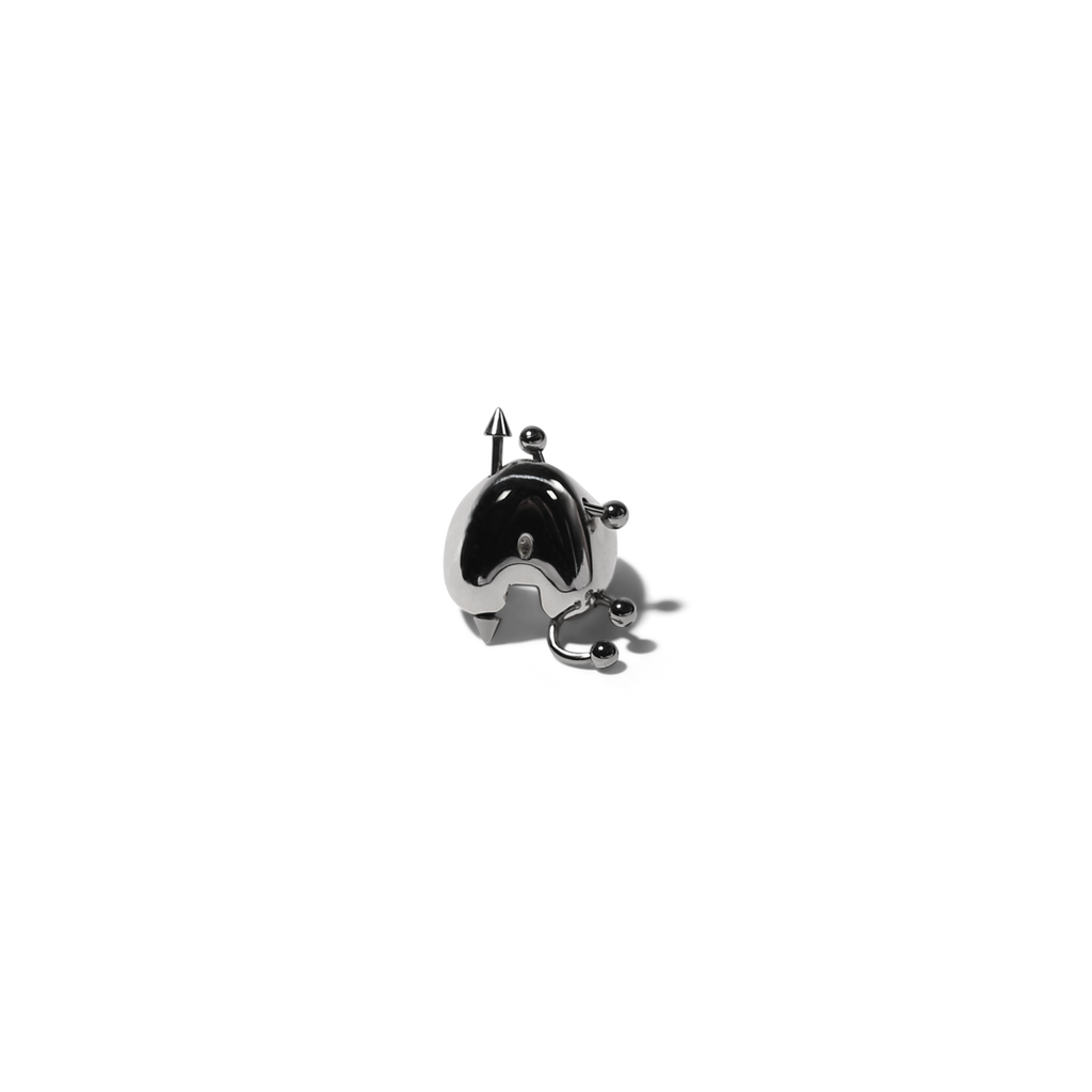 Pierced Bubble Letter Rings image 1