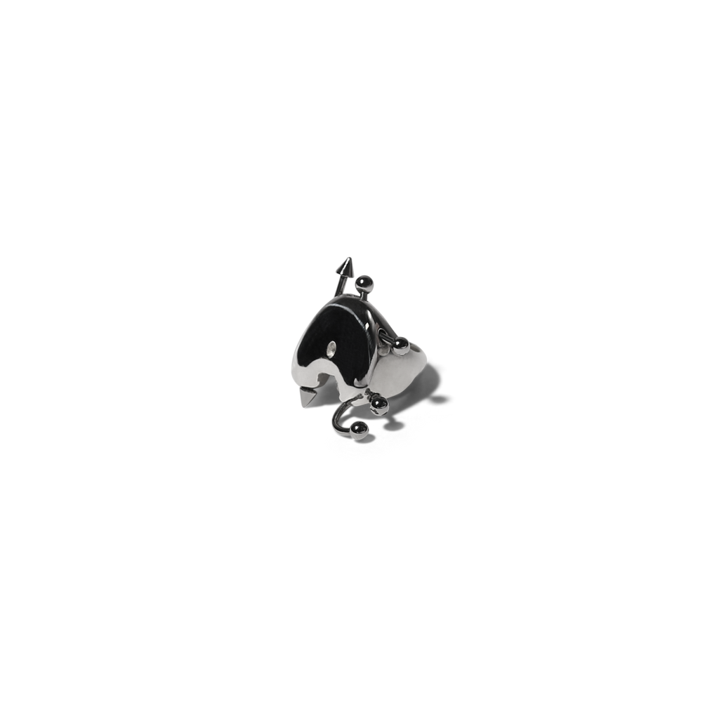 Pierced Bubble Letter Rings image 2