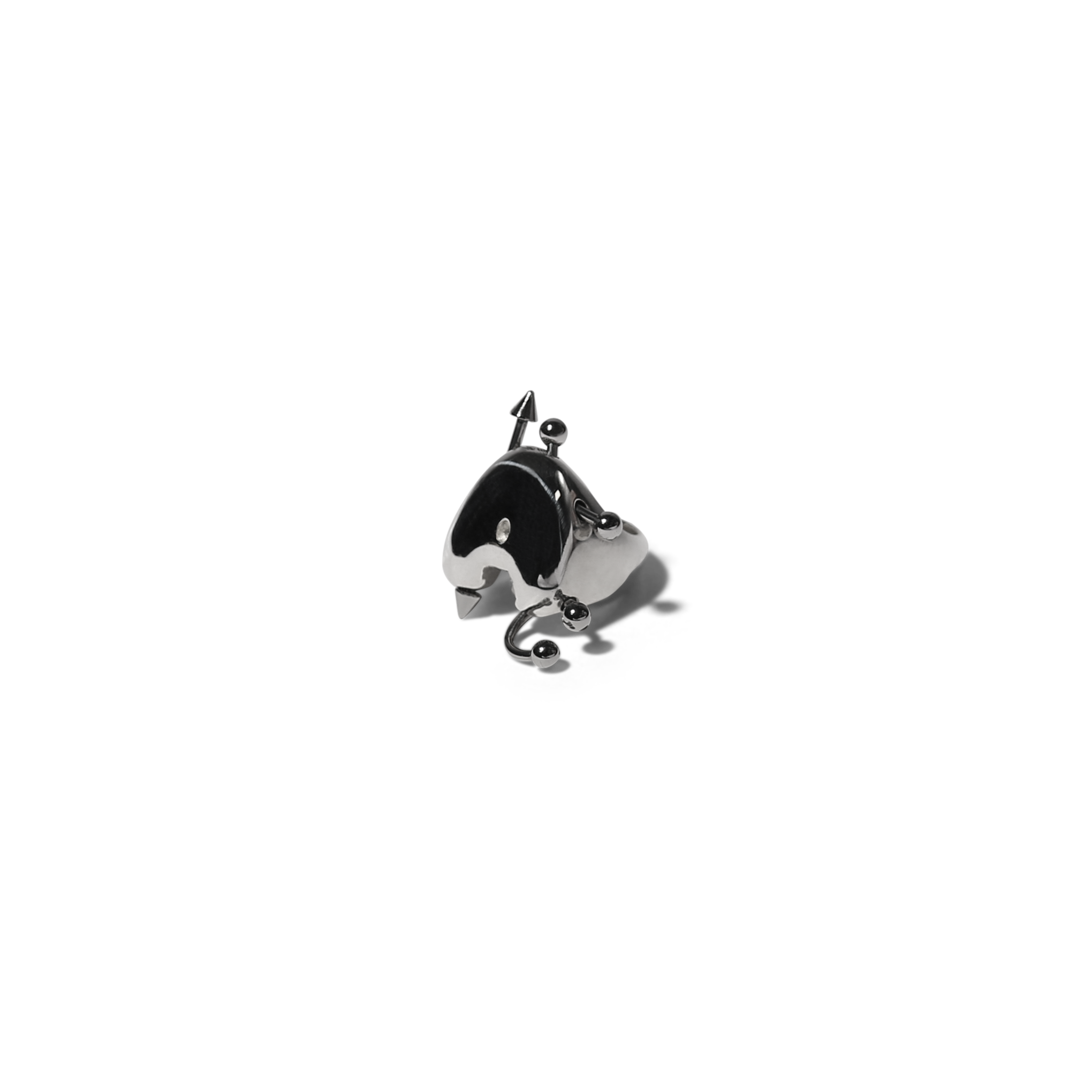 Pierced Bubble Letter Rings image 2