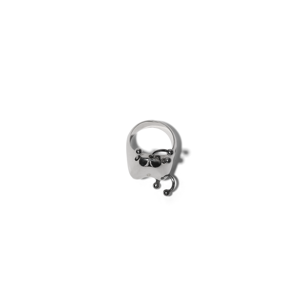 Pierced Bubble Letter Rings image 5