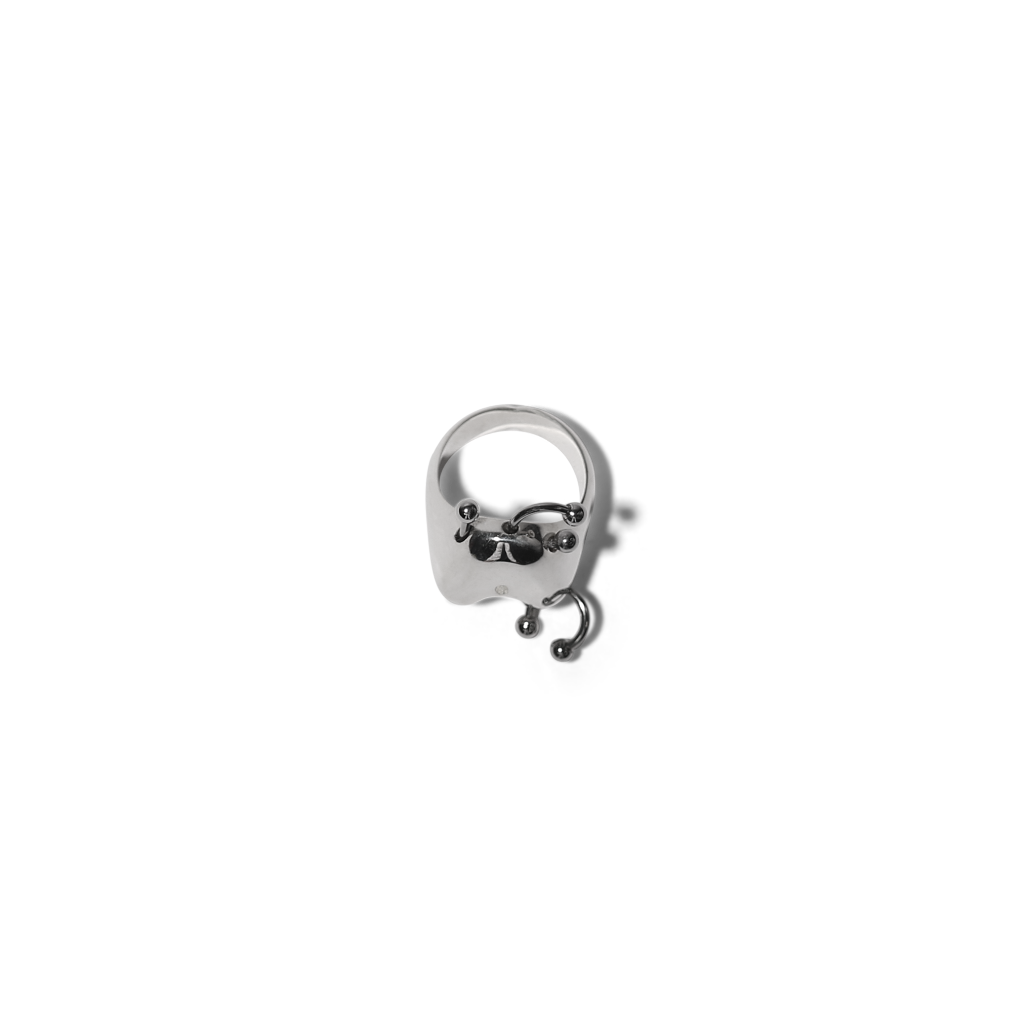 Pierced Bubble Letter Rings image 5