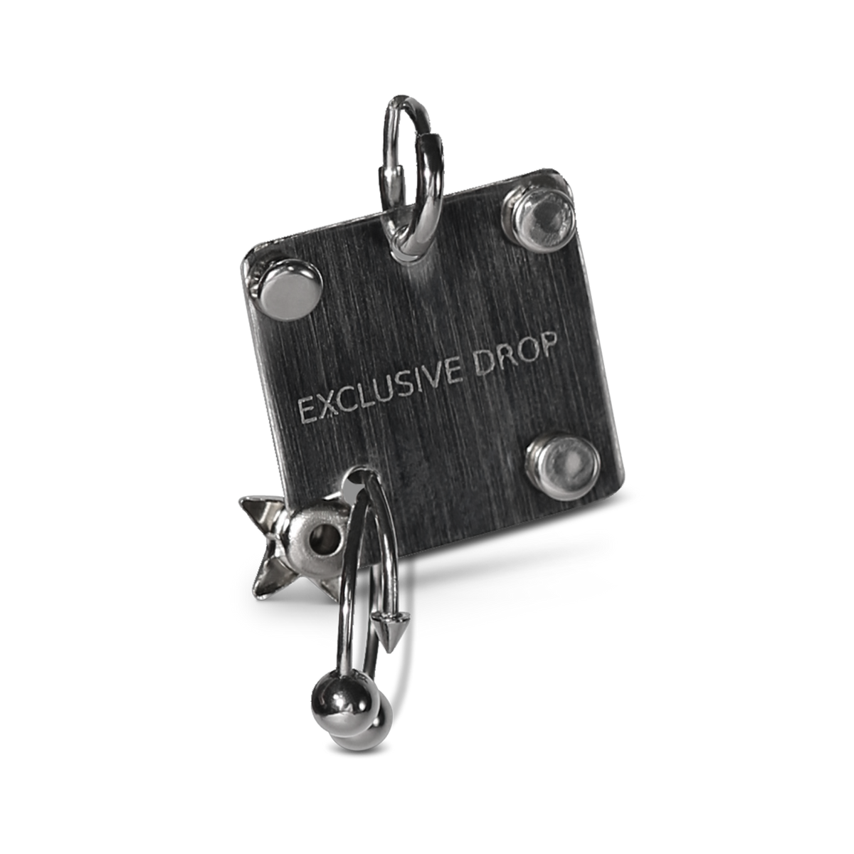 Pierced Star Tag Earring image 1