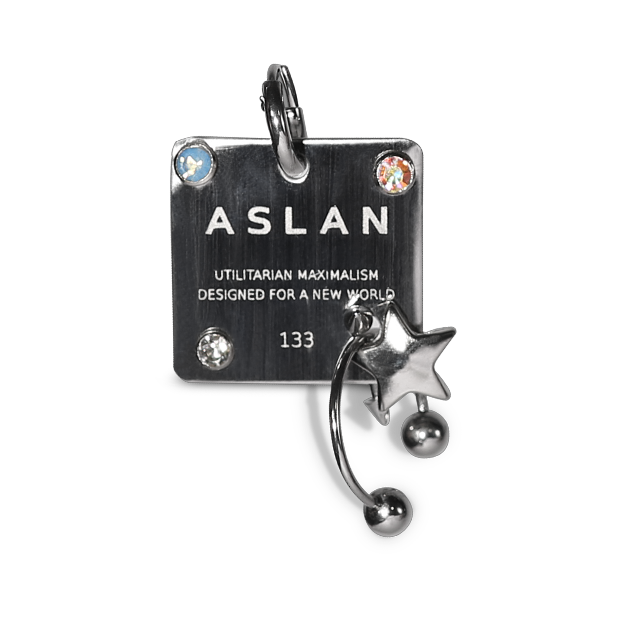 Pierced Star Tag Earring image 0