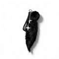 Pitch Black Pom Pom/Pitch Black Fox Tail/Non-Throwing Stars