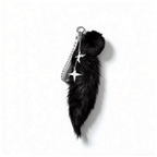 Pitch Black Pom Pom/Pitch Black Fox Tail