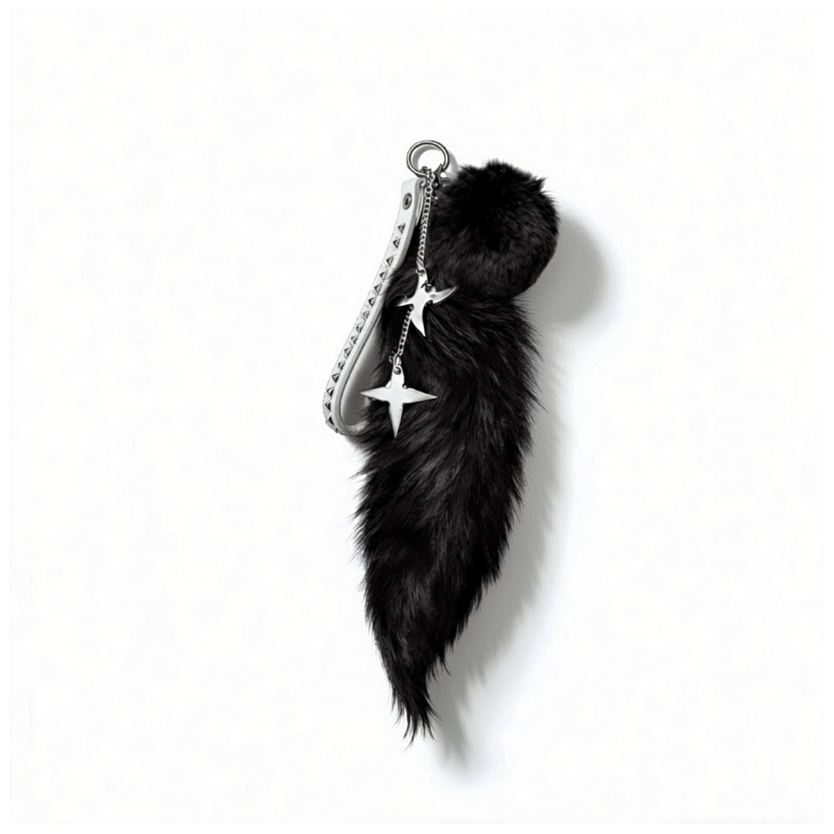 Pitch Black Pom Pom/Pitch Black Fox Tail